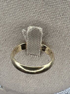 ArtCarved 14K Yellow Gold Wedding Band Ring 4.7g Size 10.5 Domed Classic 5mm